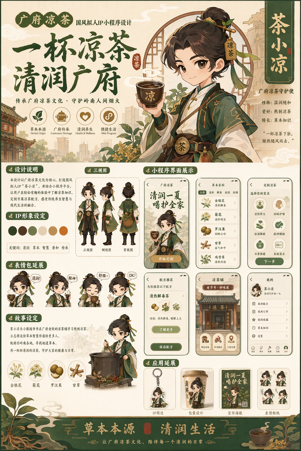 广府凉茶拟人IP